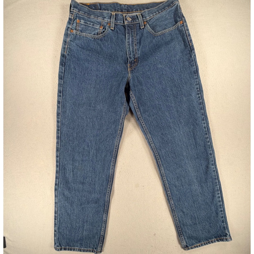 Levi's 550 Men's 34x30 Medium Wash Relaxed Fit Tapered Leg Blue Denim Jeans